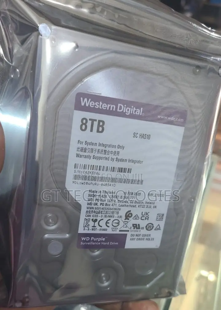 Western Digital Purple 8tb Surveillance Hard Drive