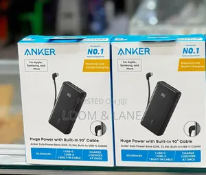 Anker Zolo 20,000mah Huge Power With Built in Usb-C Cable