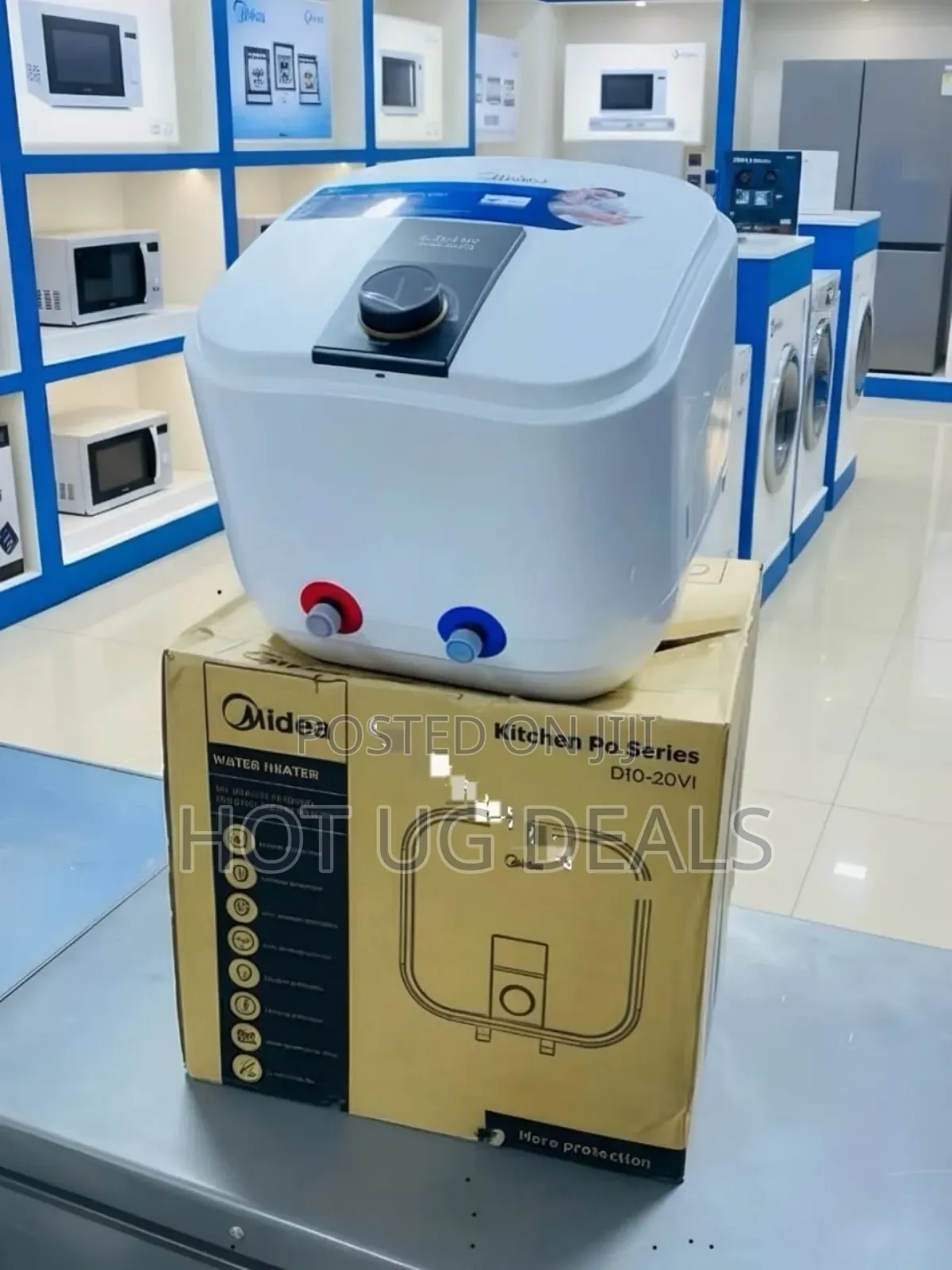 Midea 10-Liter Electric Water Heater D10 - White
