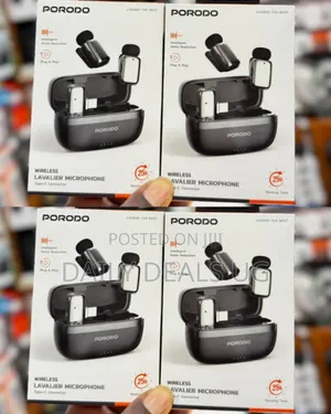 Porodo Wireless Lavalier Microphone With A Type-c Connector