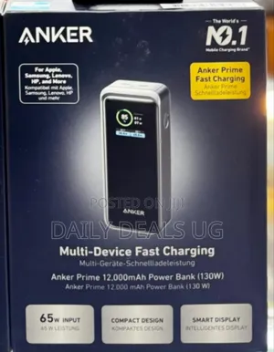 Anker Prime 12,000mah Power Bank (130w)