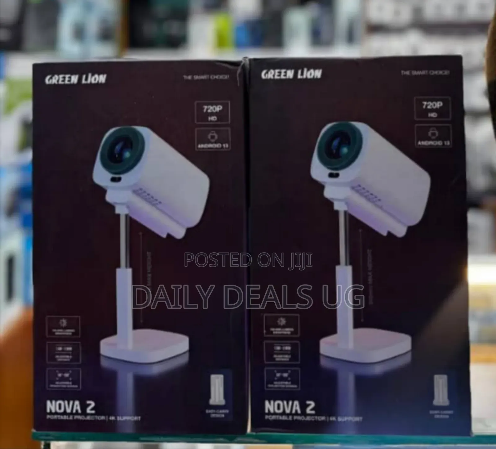 Green Lion Nova 2 Portable Projector With Support