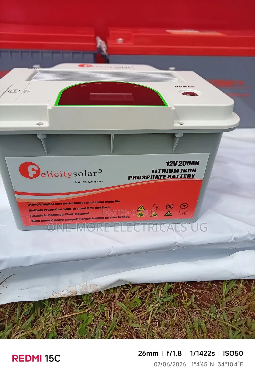 Lithium Iron Phosphate Battery 200ah/12volts