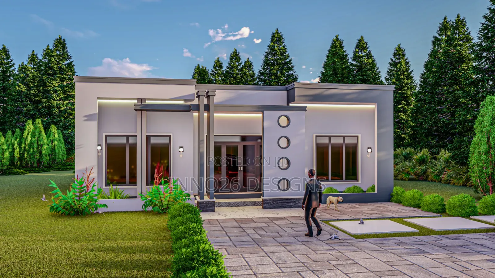 3bedroom Hidden Roof Plan