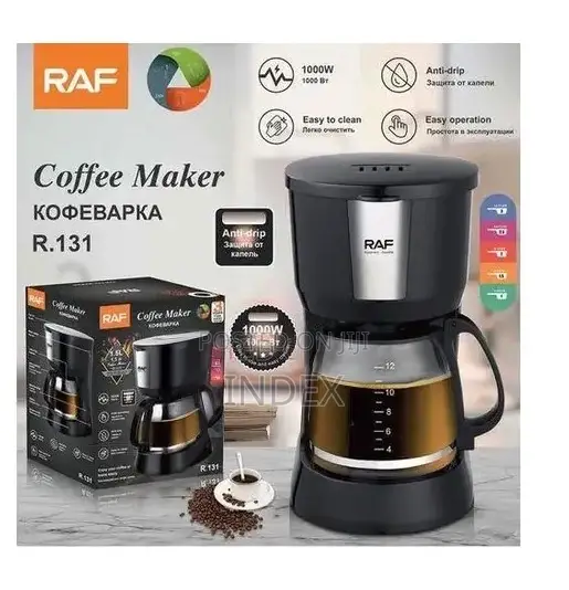 Raf 12 Cups Coffee Maker Machine-Black