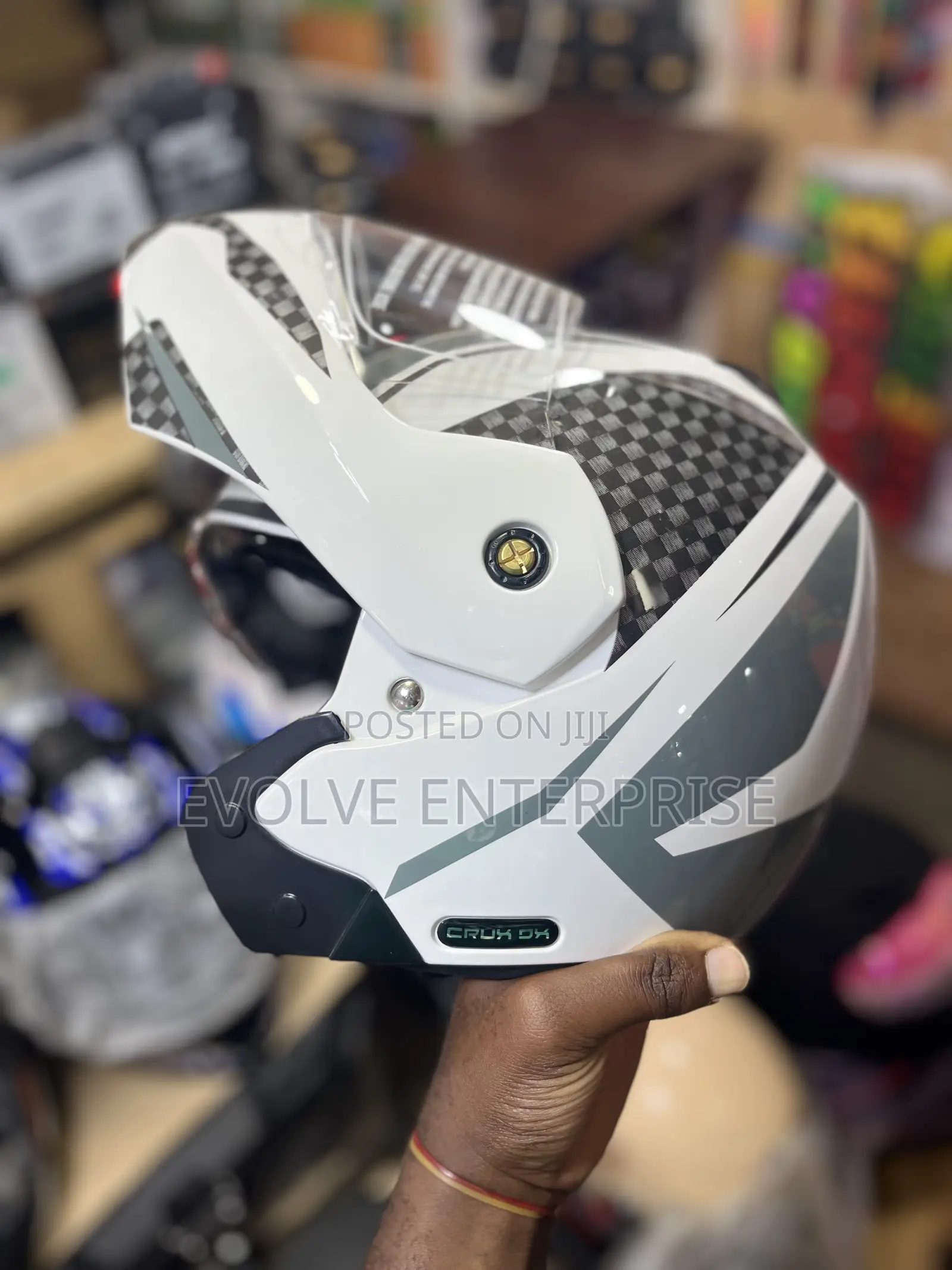 Vega White Motorcycle Helmet