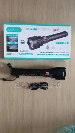 Aerbes Ab-Z1132 Ultra Bright Flashlight Rechargeable Led Torch
