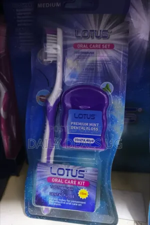 Lotus Oral Care Set , Premium Mint Dental Floss