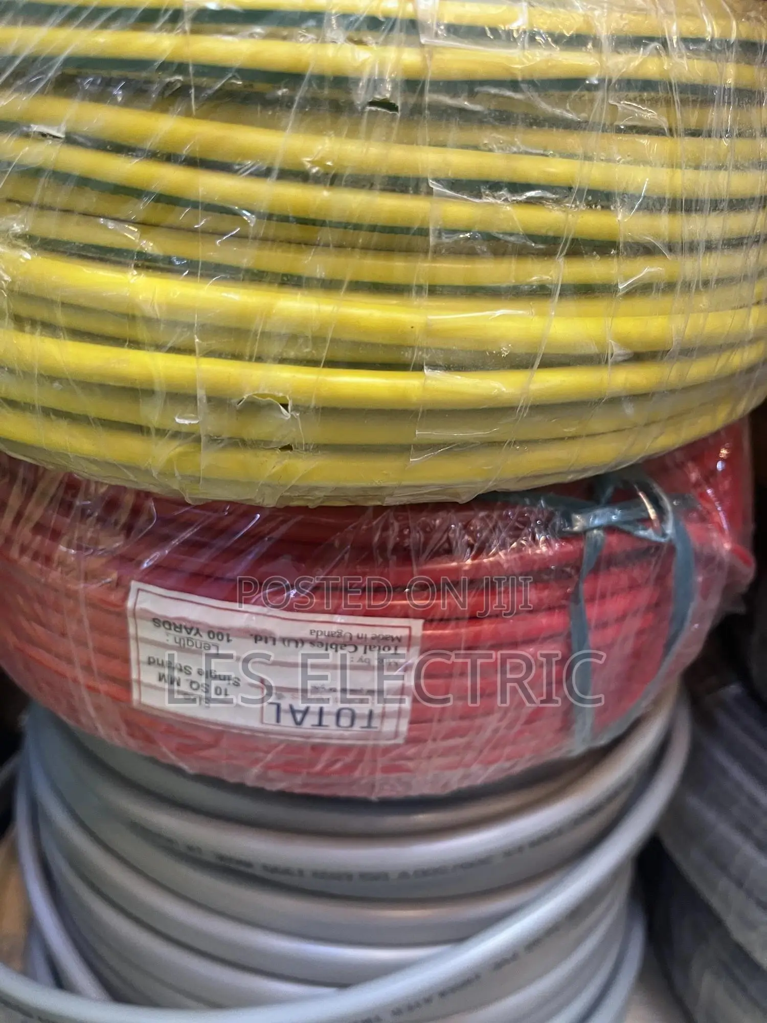 10mm Single Core Red, Black and Yellow