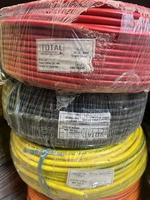 10mm Single Core Red, Black and Yellow