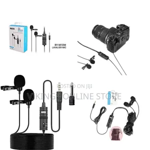 Boya by-M1dm Plastic Microphone Dual Omni Directional Lavalier Mic