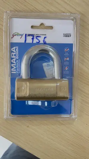 Godrej Imara 80mm Heavy Duty Padlock – High Security Brass Lock
