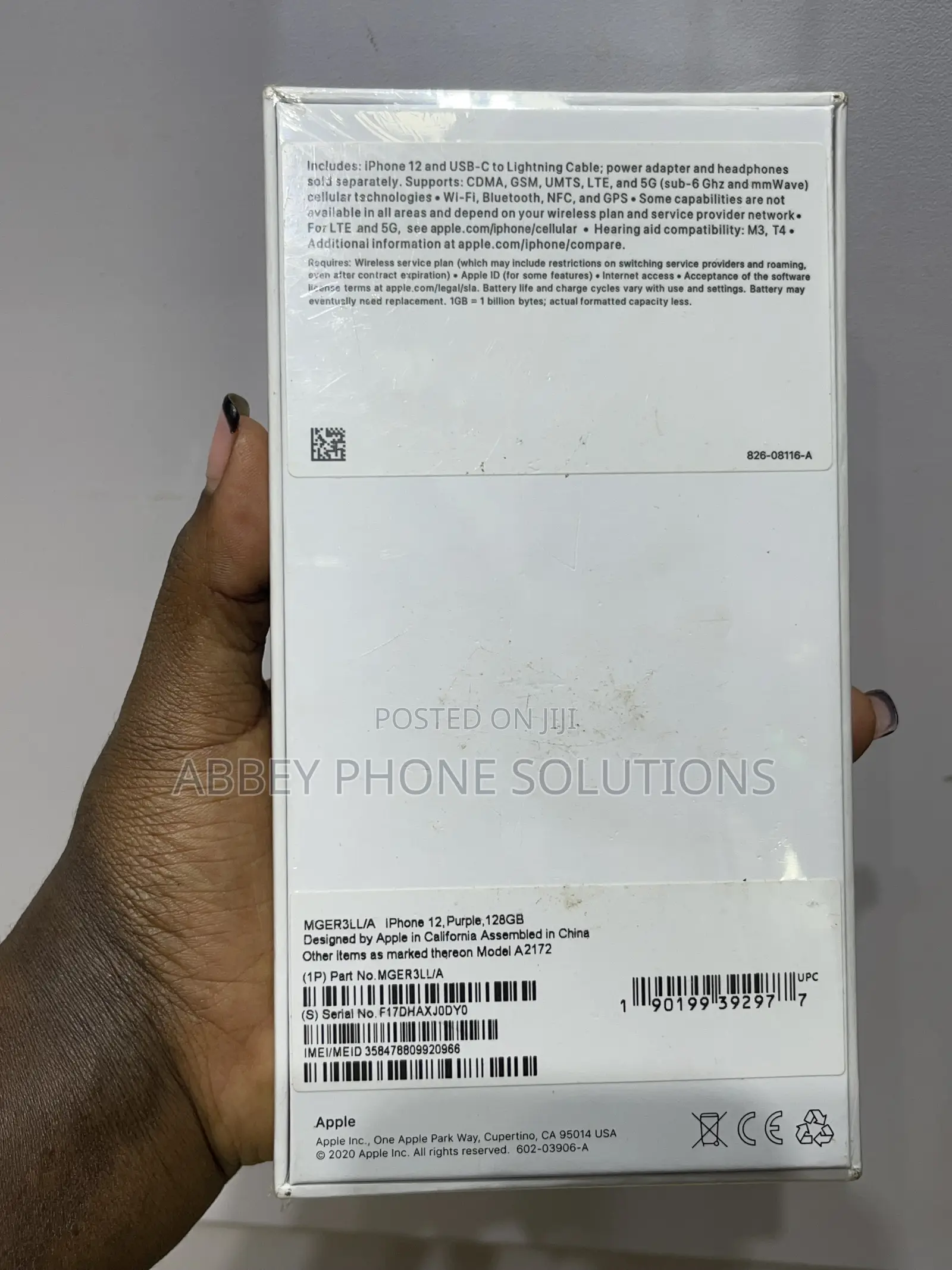 New Apple iPhone 12 128 GB Purple