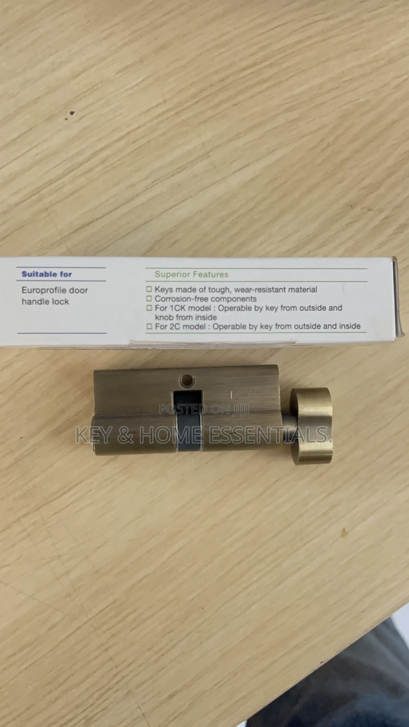 Lock Cylinder (Key Knob) – Antique Brass