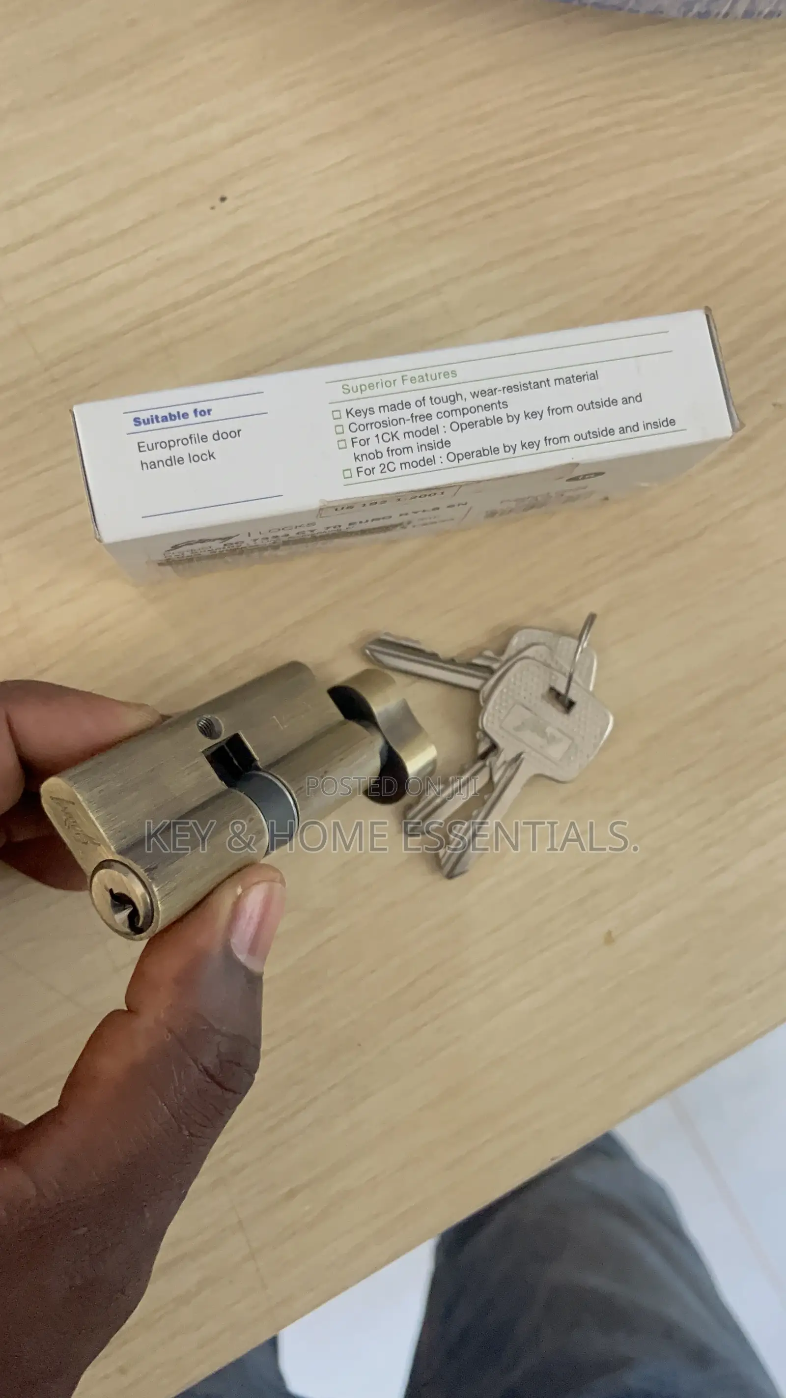Lock Cylinder (Key Knob) – Antique Brass