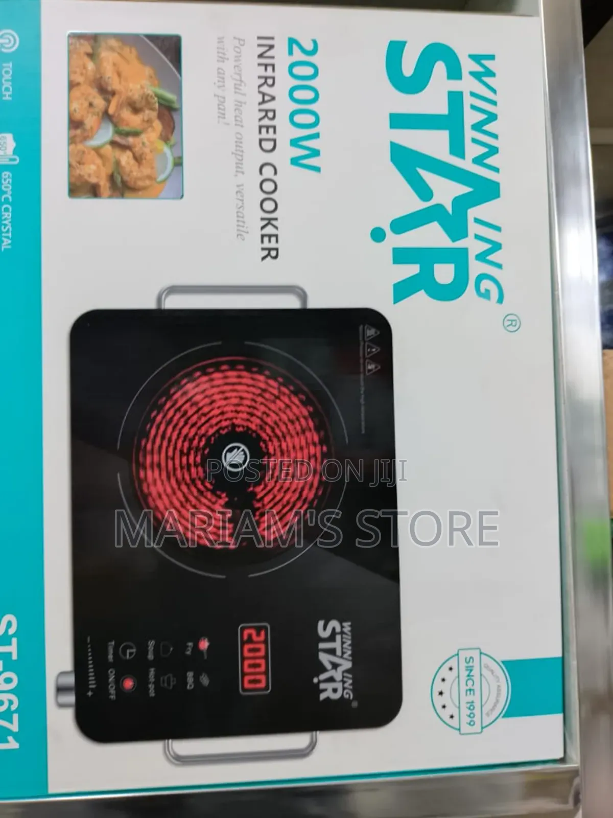 Winning Starinfrared Cooker With a Ceramic Glass Surface .