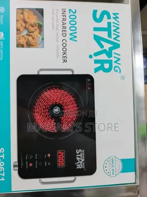 Winning Starinfrared Cooker With a Ceramic Glass Surface .