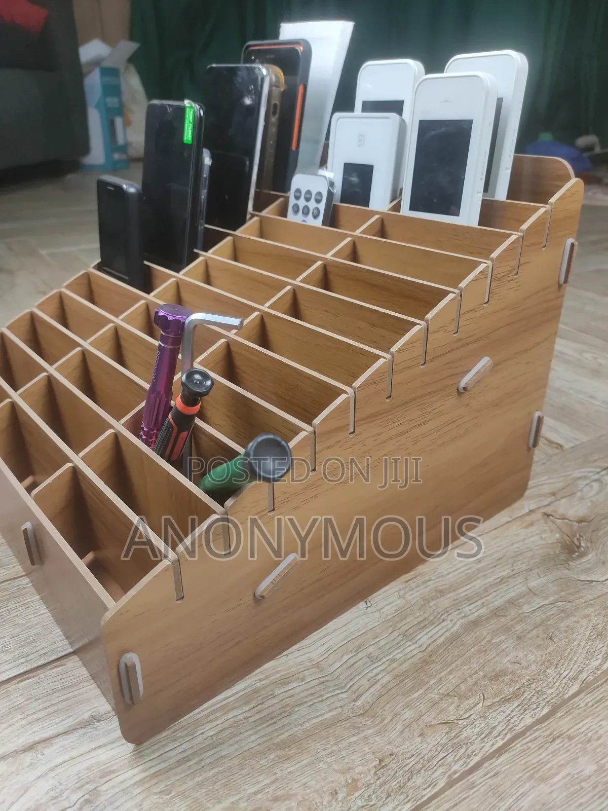 36 Slot Wooden Document Rack