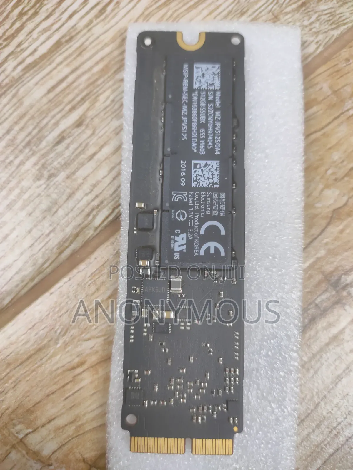 Original Samsung SSD 512gb for Macbook