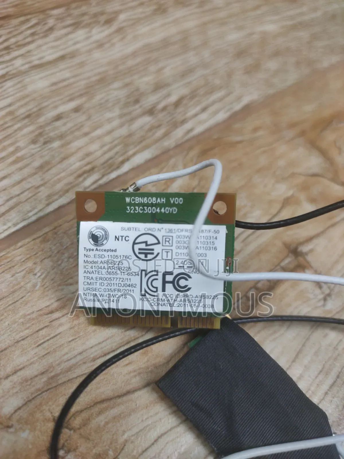 Atheros Ar5b225 (Qualcomm) Wifi Card With Bluetooth
