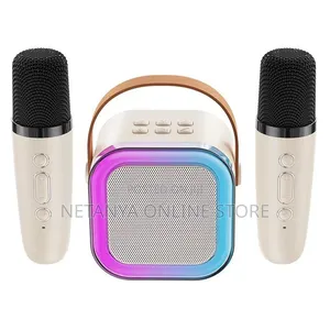 Mini Karaoke Speaker With 2 Microphones