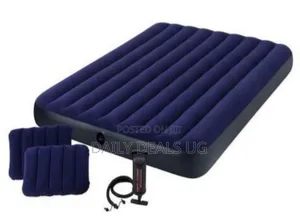 Intex (5*6) Inflatable Air Mattress With Pillows and Pump