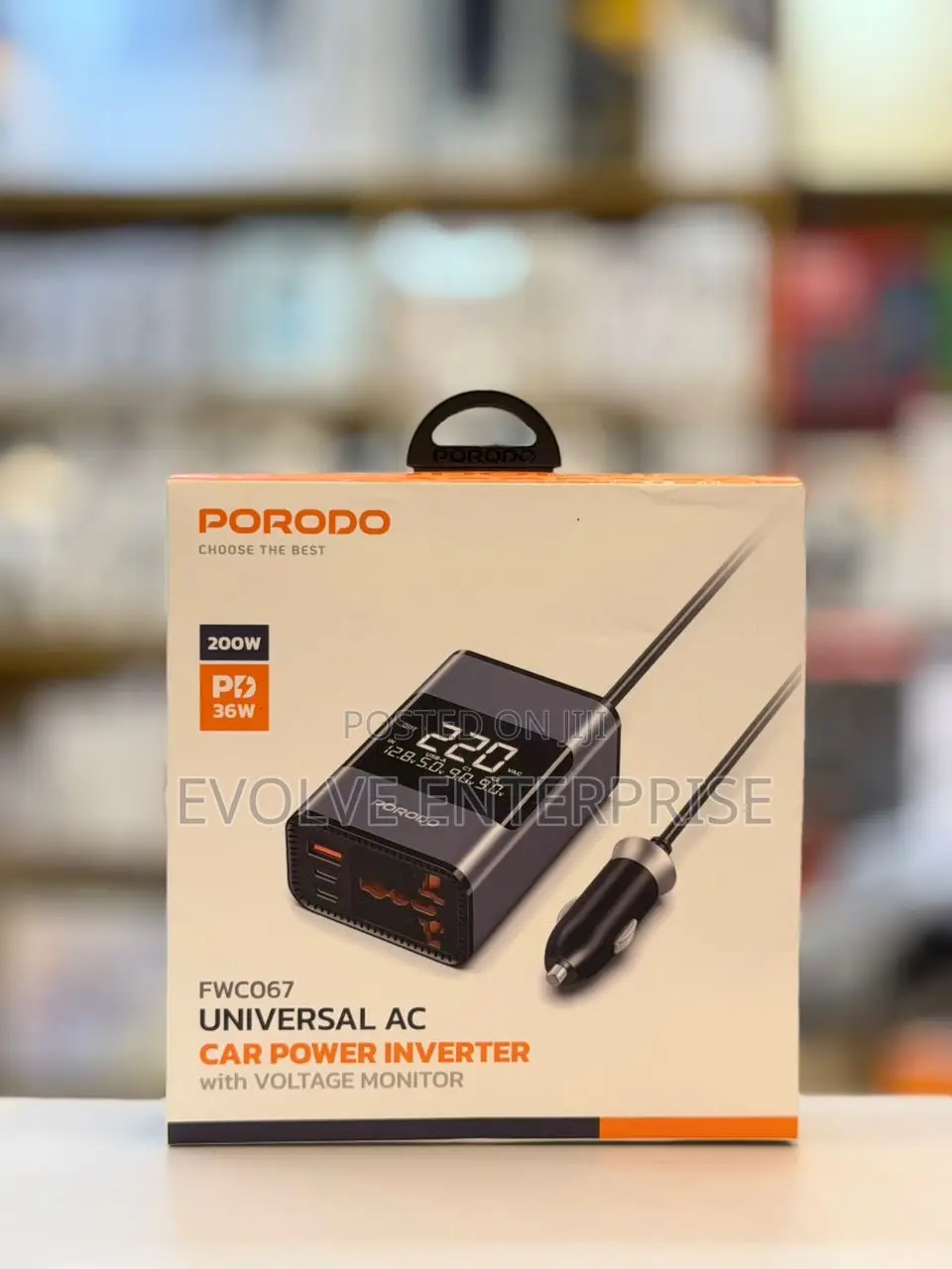 Porodo Universal Car Power Inverter 200w