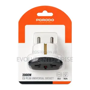 Porodo 2000w Uk Plug Universal Socket, 13a