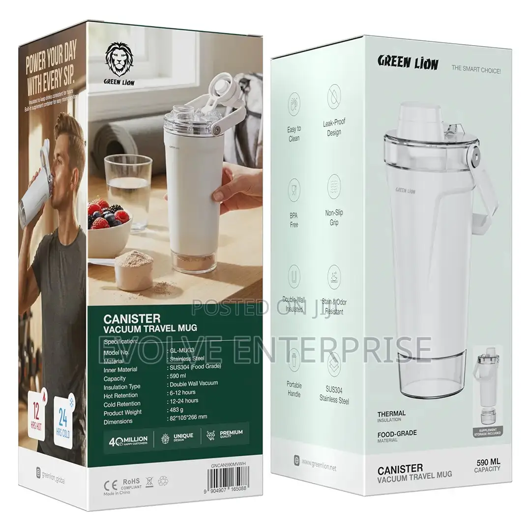 Green Lion Canister Vacuum Tumbler 590ml