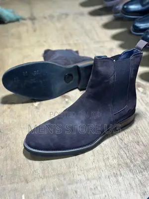 Clarks Classic Premium Suede High Top Chelsea Boots