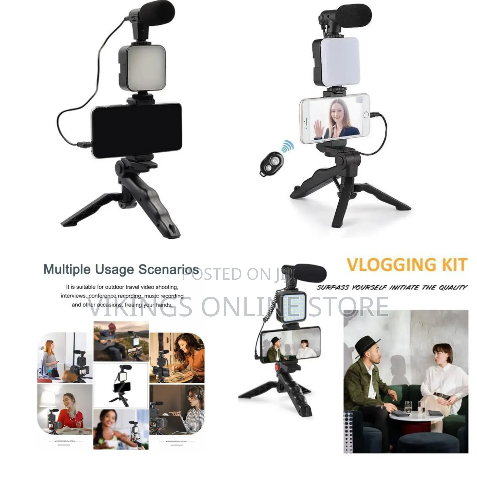 Tripod For Dslr Camera Operating Height Video Recording 6-in-1 Vloggin