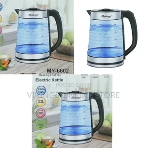 Mylongs Electric 2.2l Bpa Free Glass Kettle Cordless 360° Base