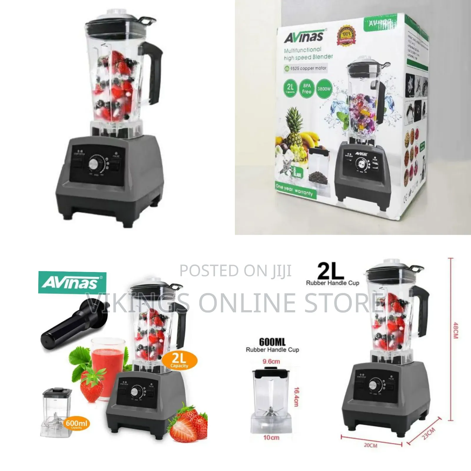 Avinas Multifunctional Commercial High Speed Electric Blender