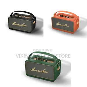 Green Lion Classic Sound Stereo Speaker- Multicolor