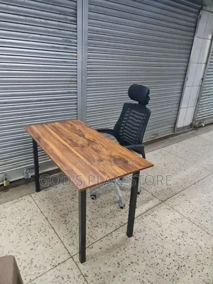 Foldable Reading Table 120cm and Ergonomic Headrest Office Chair