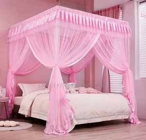 4-Stand Elegant Mosquito Net Stylish Bed Canopy for Maximum Protection