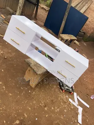 White Tv Satand