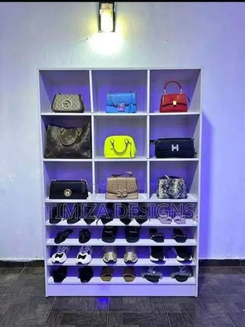 White Shelves Unit