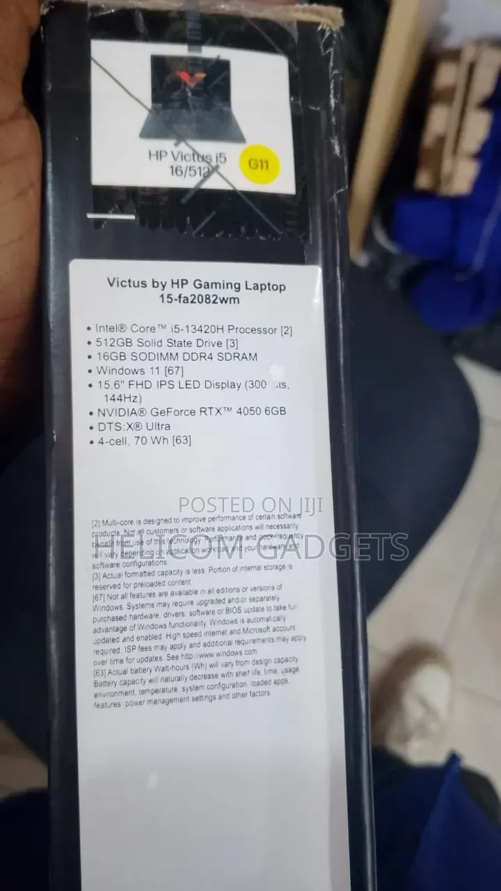 New Laptop HP Victus 15 16GB Intel Core i5 SSD 512GB