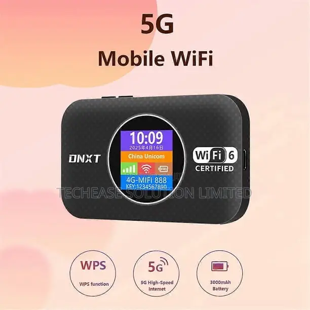 5g Lte Mobile Wifi 6 Router – 300mbps Wifi 6 Hotspot, 3000mah Battery