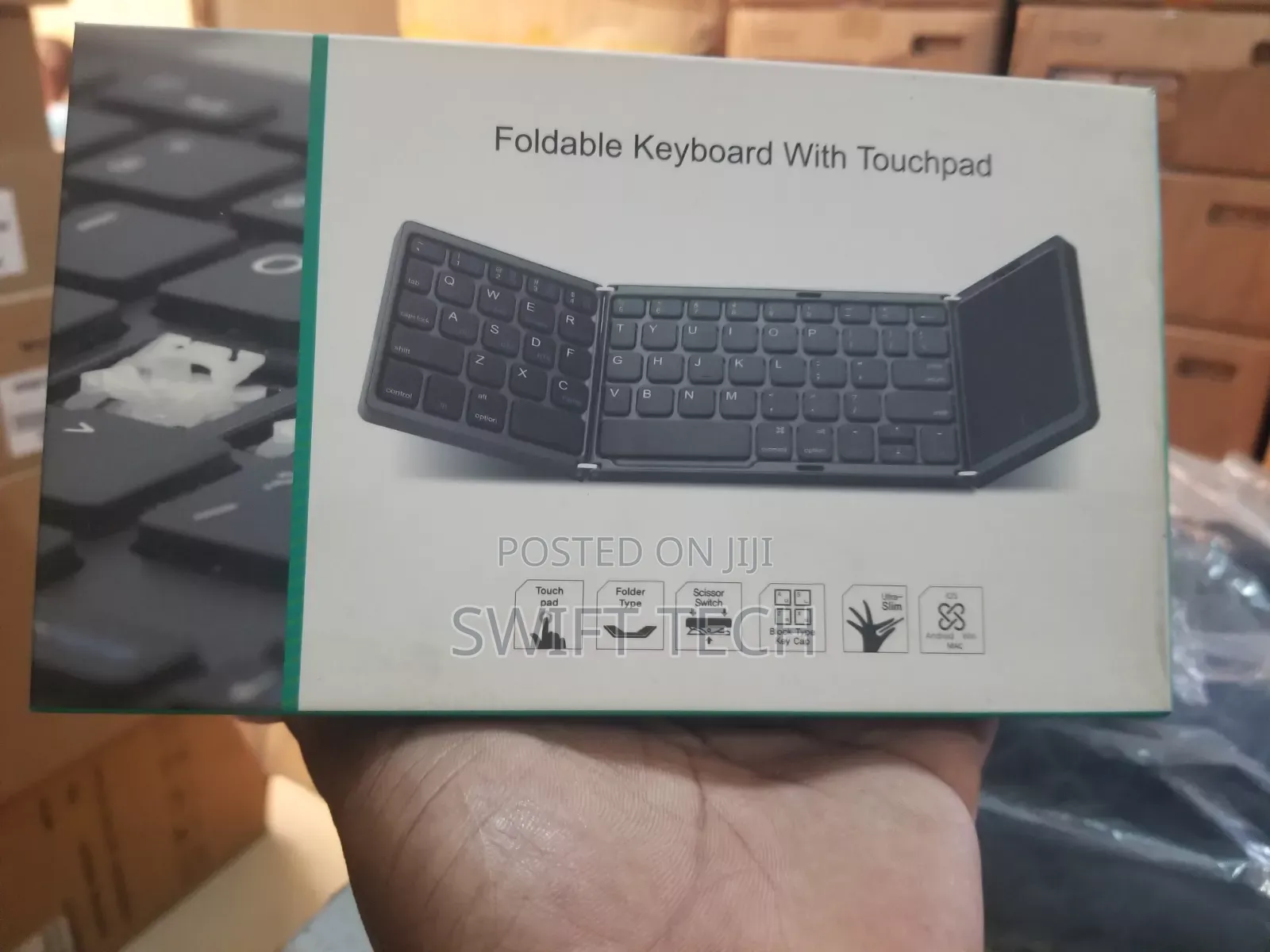 Foldable Keyboard With Touch Pad