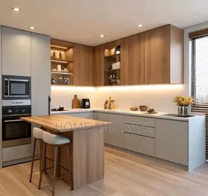 Kitchen Cabinet Packages With 4 Seaters Island Any Colour 9,000,000/-