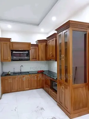 Eliud L Shaped Wooden Kitchen Cabinets From 9,500,000/- In Any Colour