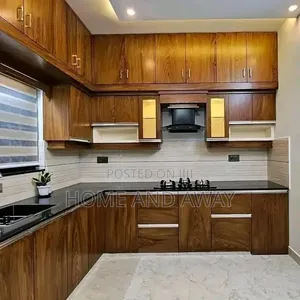Red Oak L Shape Kitchen Cabinets From 10,600,000/- Order With Us Now
