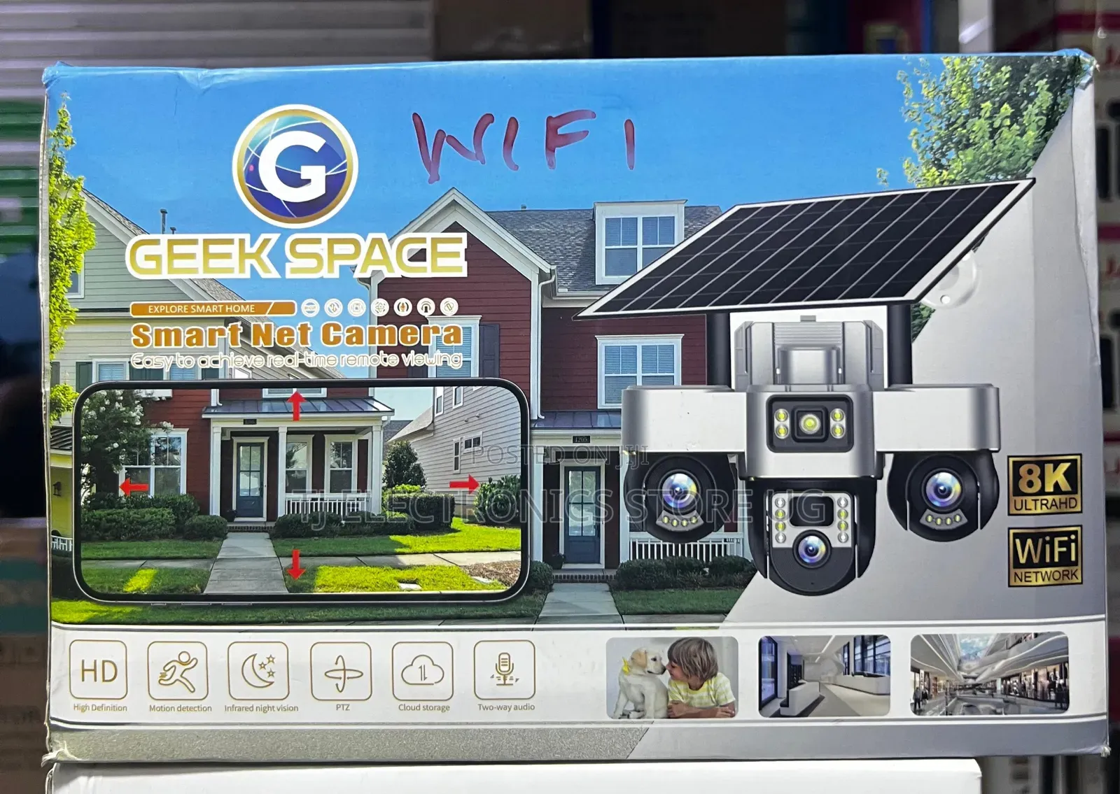 Geek Space 8 K Full Eye Ball Motion Solar Camera