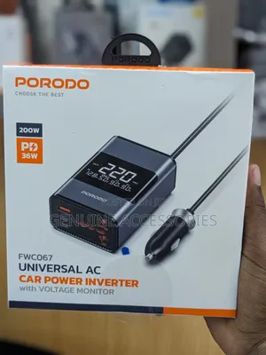 Porodo 200w Universal Ac Car Power Inverter