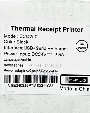 Epos Thermal Receipt Printer Ec0250 Usb+Serial+Ethernet