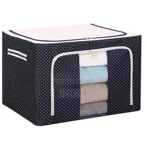 3pcs Oxford Cloth Foldable Storage Boxes (Multi - Design)-multicolor