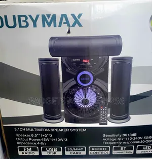 Dubymax A5 3.1 Channel Multimedia Speaker System a Central Subwoofers.