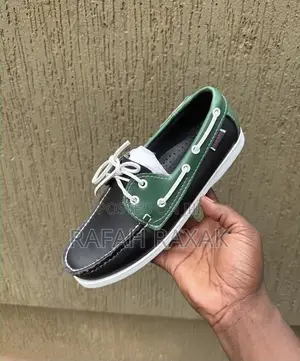 Original Black/Green Sebago Boat Shoes